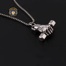 Vintage Stainless Dumbbell Neckless