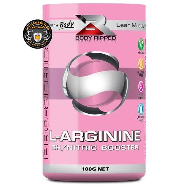 L ARGININE NITRIC OXIDE BOOSTER BY BODY RIPPED $29.9 Muscle Station