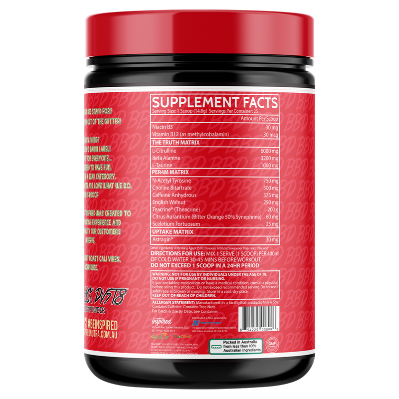 DVST8 BBD PRE WORKOUT BY INSPIRED $74.9 Muscle Station