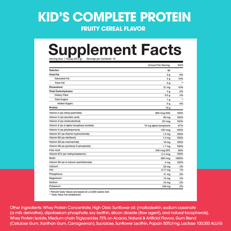 KID'S COMPLETE PROTEIN BY OBVI $54.9 Muscle Station