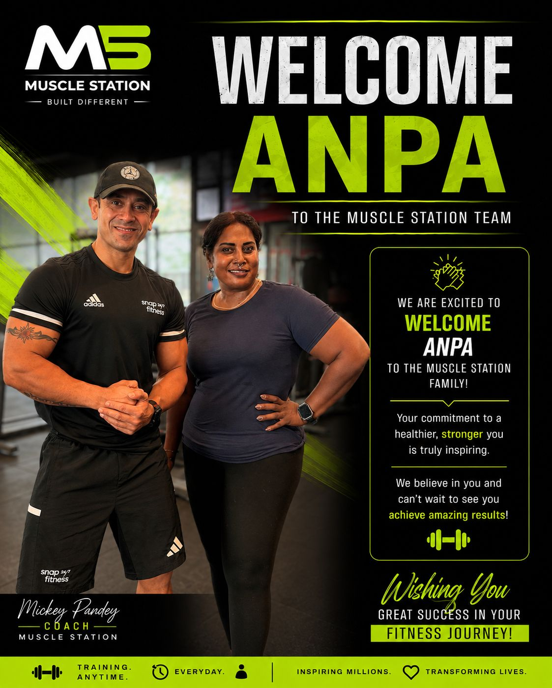 Welcome Anpa to the Muscle Station team